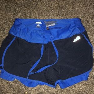 blue sporty shorts